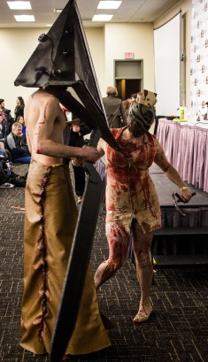 Pyramid Head and Nurse from Silent Hill